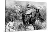 General George Crook on a Mule, with Two Apache in Arizona, 1882-American Photographer-Stretched Canvas