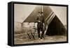 General George G. Meade in Camp, 1861-65-Mathew Brady-Framed Stretched Canvas