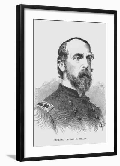 General George G. Meade-Frank Leslie-Framed Art Print