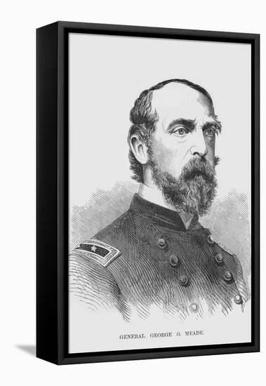 General George G. Meade-Frank Leslie-Framed Stretched Canvas