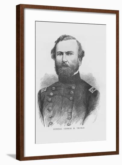 General George H. Thomas-Frank Leslie-Framed Art Print