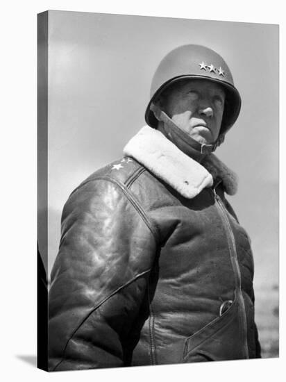 General George S. Patton During World War II-null-Stretched Canvas