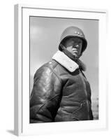 General George S. Patton During World War II-null-Framed Premium Photographic Print