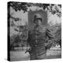 General George S. Patton in Normandy, France-Ralph Morse-Stretched Canvas