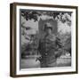 General George S. Patton in Normandy, France-Ralph Morse-Framed Photographic Print