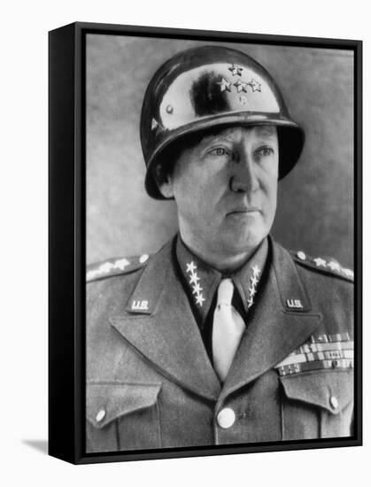 General George S. Patton Jr., U.S. Army General, 1940s-null-Framed Stretched Canvas