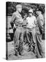 General George S. Patton Wearing an Ivory-Handled Revolver, with 'Monty' and General Bradley-null-Stretched Canvas