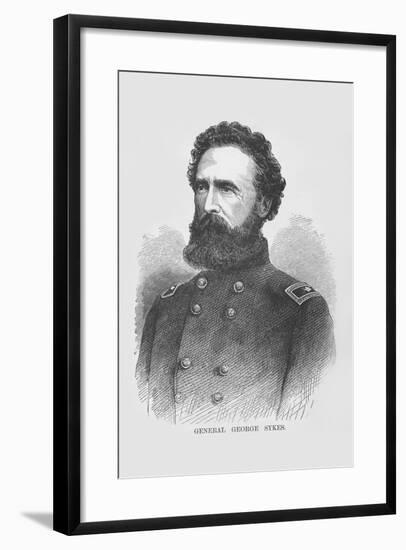 General George Sykes-Frank Leslie-Framed Art Print