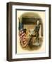 General George Washington at Continental Army Headquarters, American Revolution-null-Framed Giclee Print