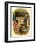 General George Washington at Continental Army Headquarters, American Revolution-null-Framed Giclee Print