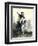 General George Washington in Battle on Horseback, Revolutionary War-null-Framed Giclee Print