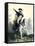 General George Washington in Battle on Horseback, Revolutionary War-null-Framed Stretched Canvas