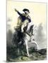 General George Washington in Battle on Horseback, Revolutionary War-null-Mounted Giclee Print