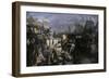 General George Washington Transferring Troops across the East River, c.1776-null-Framed Giclee Print