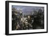 General George Washington Transferring Troops across the East River, c.1776-null-Framed Giclee Print