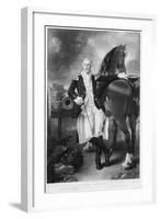 General George Washington W/Horse/Painti-null-Framed Giclee Print