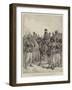 General Ghous-Ud-Din Khan, Commander of the Afghan Troops at Penjdeh, with His Afghan Soldiers-William Heysham Overend-Framed Giclee Print