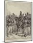 General Ghous-Ud-Din Khan, Commander of the Afghan Troops at Penjdeh, with His Afghan Soldiers-William Heysham Overend-Mounted Giclee Print