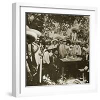 General Gonzalez Negotiating with Emiliano Zapata on Behalf of President Carranza-null-Framed Premium Giclee Print