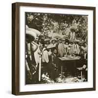 General Gonzalez Negotiating with Emiliano Zapata on Behalf of President Carranza-null-Framed Giclee Print