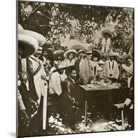 General Gonzalez Negotiating with Emiliano Zapata on Behalf of President Carranza-null-Mounted Giclee Print