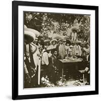 General Gonzalez Negotiating with Emiliano Zapata on Behalf of President Carranza-null-Framed Giclee Print