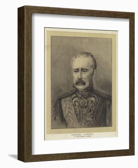 General Gordon, the Heroic Defender of Khartoum-null-Framed Giclee Print