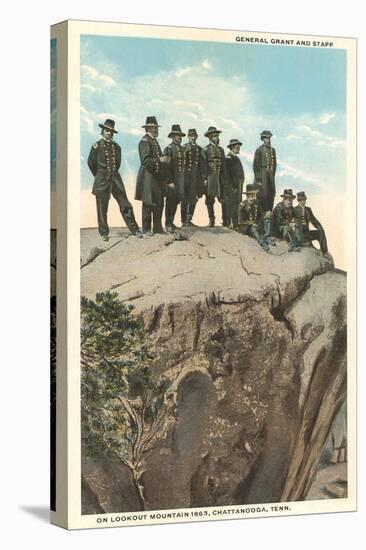 General Grant and Staff, Lookout Mountain, Tennessee-null-Stretched Canvas