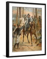 General Grant in the Wilderness Campaign, 5th May 1864 (Colour Litho)-Henry Alexander Ogden-Framed Giclee Print