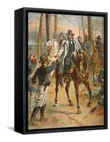 General Grant in the Wilderness Campaign, 5th May 1864 (Colour Litho)-Henry Alexander Ogden-Framed Stretched Canvas