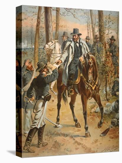 General Grant in the Wilderness Campaign, 5th May 1864 (Colour Litho)-Henry Alexander Ogden-Stretched Canvas