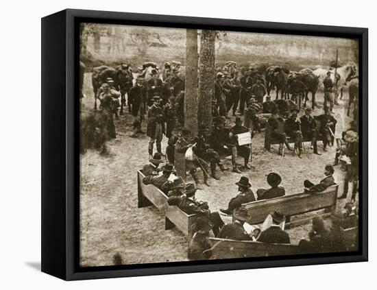 General Grant's Council of War, 1864-Mathew Brady-Framed Stretched Canvas