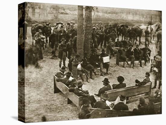 General Grant's Council of War, 1864-Mathew Brady-Stretched Canvas