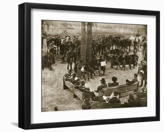 General Grant's Council of War, 1864-Mathew Brady-Framed Giclee Print