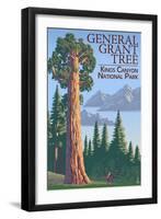 General Grant Tree - Kings Canyon National Park, California-Lantern Press-Framed Art Print