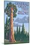 General Grant Tree - Kings Canyon National Park, California-Lantern Press-Mounted Art Print
