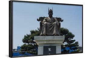 General Gyebaek Statue in Front of the Buso Mountain Fortress in the Busosan Park-Michael-Framed Photographic Print