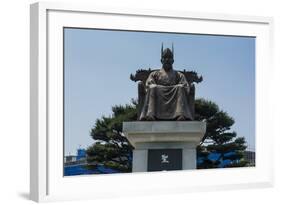 General Gyebaek Statue in Front of the Buso Mountain Fortress in the Busosan Park-Michael-Framed Photographic Print