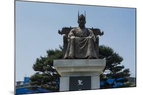 General Gyebaek Statue in Front of the Buso Mountain Fortress in the Busosan Park-Michael-Mounted Photographic Print