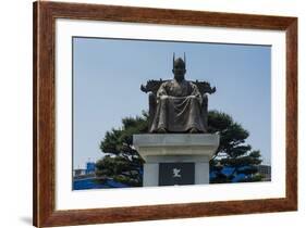 General Gyebaek Statue in Front of the Buso Mountain Fortress in the Busosan Park-Michael-Framed Photographic Print