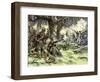 General Harmar Defeated by Miami Tribe Warriors in the Old Northwest Territory, c.1790-null-Framed Giclee Print
