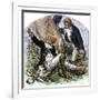 General Herkimer Killed at Oriskany in Leading Militia to Relieve Fort Stanwix, New York, 1777-null-Framed Giclee Print