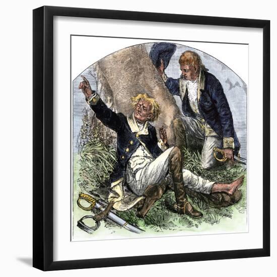 General Herkimer Killed at Oriskany in Leading Militia to Relieve Fort Stanwix, New York, 1777-null-Framed Giclee Print