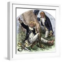 General Herkimer Killed at Oriskany in Leading Militia to Relieve Fort Stanwix, New York, 1777-null-Framed Giclee Print