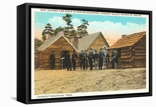 General Hooker and Staff, Lookout Mountain, Tennessee-null-Framed Stretched Canvas