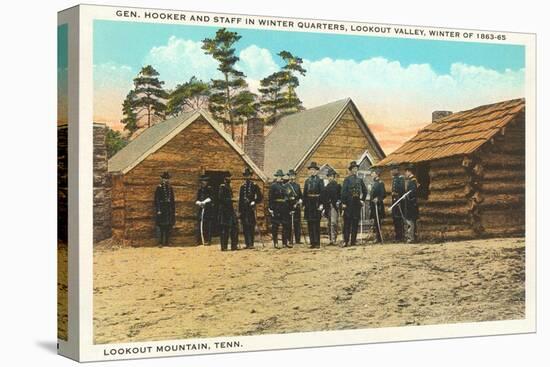 General Hooker and Staff, Lookout Mountain, Tennessee-null-Stretched Canvas