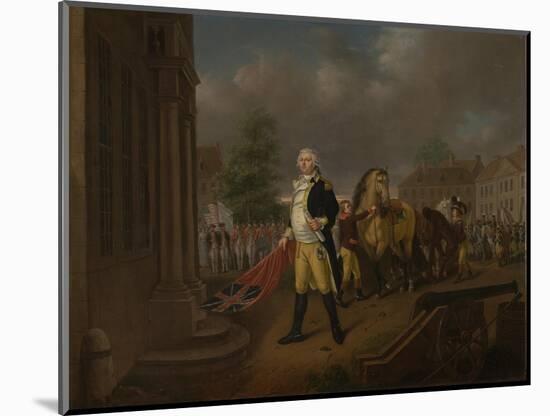 General Humphreys Delivering the Standards Taken at Yorktown to Congress Hall, Philadelphia-Nicolas Louis Albert Delerive-Mounted Giclee Print