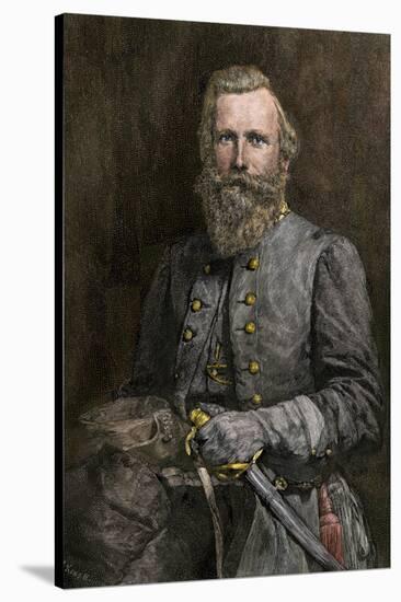 General J.E.B. Stuart, Confederate Cavalry Commander-null-Stretched Canvas