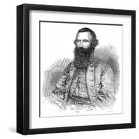 General James Ewell Brown Stuart (1833-1864)-null-Framed Art Print