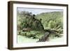 General James Longstreet's March through Thoroughfare Gap at the Second Battle of Bull Run, c.1862-null-Framed Giclee Print